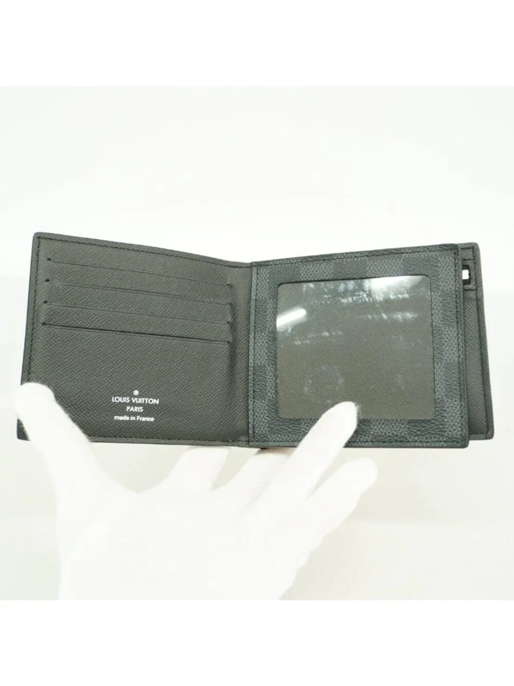 Louis Vuitton Wallet Damier Graphite Portefeuille Amerigo NM Black Gray